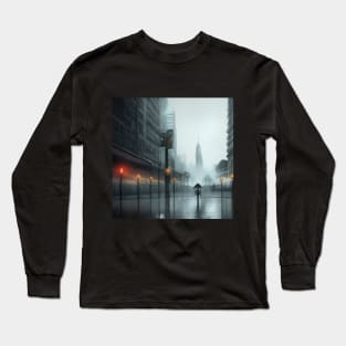 Raining in City Long Sleeve T-Shirt